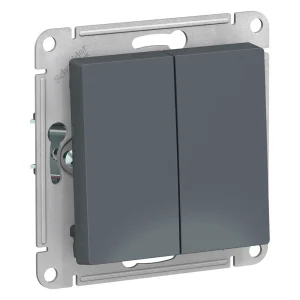 Systeme Electric AtlasDesign Грифель Выключатель 2-клавишный сх.5, 10АХ, механизм