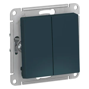 Systeme Electric AtlasDesign Изумруд Переключатель 2-клавишный сх.6, 10АХ, механизм
