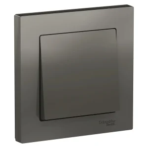 Systeme Electric AtlasDesign Сталь Выключатель 1-клавишный сх.1, 10АХ, в сборе