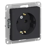 Systeme Electric AtlasDesign Карбон Розетка с/з, 16А, механизм