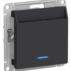 Systeme Electric AtlasDesign Карбон Выключатель карточный 10А, без задержки времени, механизм