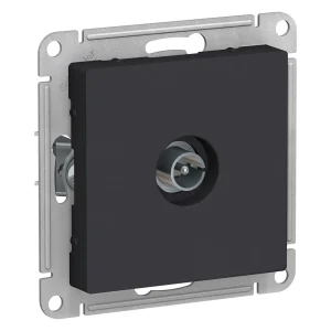 Systeme Electric AtlasDesign Карбон Розетка антенная одиночная TV коннектор, механизм