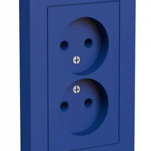 Systeme Electric AtlasDesign Аквамарин Розетка двойная б/з,16А, в сборе