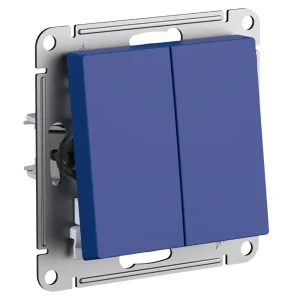Systeme Electric AtlasDesign Аквамарин Выключатель 2-клавишный, сх.5, 10АХ, механизм