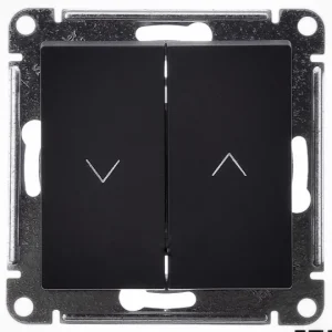 Systeme Electric AtlasDesign Базальт Выключатель 2-клавишный жалюзи, 10А, механизм