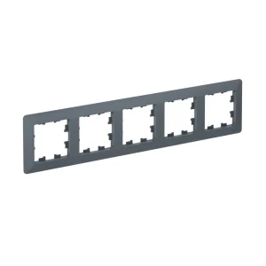 Systeme Electric AtlasDesign Air Грифель/дымчатый черный Рамка 5-ая
