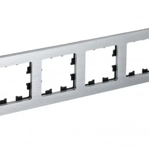 Systeme Electric AtlasDesign Nature Металл серебро Рамка 4-ая