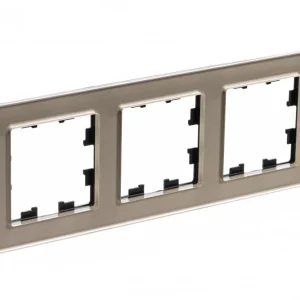Systeme Electric AtlasDesign Nature Стекло шампань Рамка 3-ая