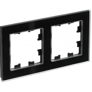 Systeme Electric AtlasDesign Nature Стекло черный Рамка 2-ая