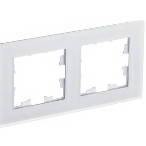 Systeme Electric AtlasDesign Nature Матовое стекло белый Рамка 2-ая