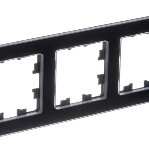 Systeme Electric AtlasDesign Nature Натуральное стекло Черный Рамка 3-ая