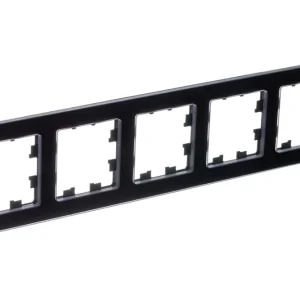 Systeme Electric AtlasDesign Nature Натуральное стекло Черный Рамка 5-ая