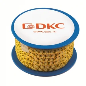 DKC Колечко маркировочное /, 2.5-5 мм. черное на желтом