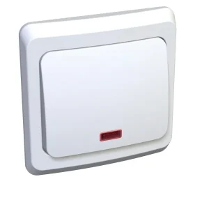 Systeme Electric Этюд Бел Переключатель 1-клавишный с подсветкой