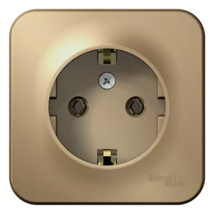 Systeme Electric Blanca наруж Титан Розетка с/з без шторок, 16А, 250В