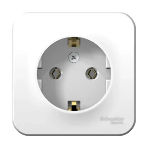 Systeme Electric Blanca наруж Бел Розетка с/з без шторок 16А, 250В, изолир. пластина