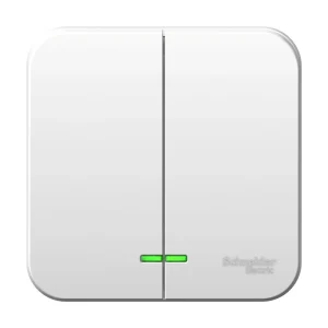 Systeme Electric Blanca наруж Бел Выключатель 2-клавишный с подсветкой, 10А, 250B
