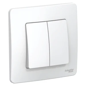 Systeme Electric Blanca внутр Бел Выключатель 2-клавишный, 10А, 250B