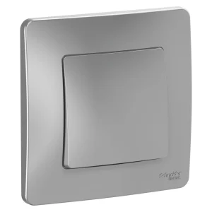 Systeme Electric Blanca внутр Алюминий Переключатель 1-клавишный, 10А, 250B