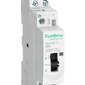Systeme Electric City9 SET Модульный контактор 2P 2НО 25A, Ручное управление, AC 230В-230В