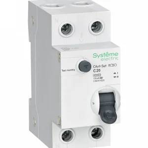 Systeme Electric City9 Set Авт. выкл. диф. тока (АВДТ) 1P+N С 20А 4.5kA 10мА Тип-A 230В