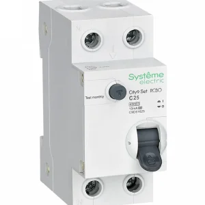 Systeme Electric City9 Set Авт. выкл. диф. тока (АВДТ) 1P+N С 25А 4.5kA 10мА Тип-A 230В