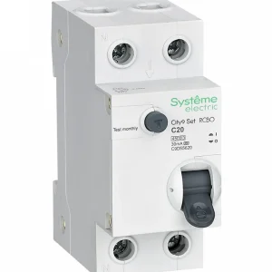 Systeme Electric City9 Set Авт. выкл. диф. тока (АВДТ) 1P+N С 20А 4.5kA 30мА Тип-A 230В