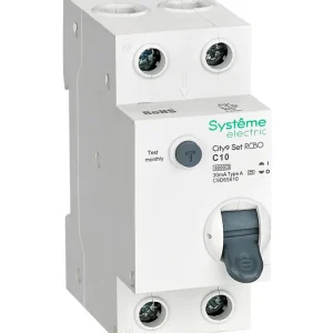 Systeme Electric City9 Set Авт. выкл. диф. тока (АВДТ) 1P+N С 10А 6kA 30мА Тип-A 230В