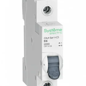 Systeme Electric City9 Set Автоматический выключатель (АВ) B 6А 1P 4.5kA 230В