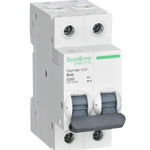 Systeme Electric City9 Set Автоматический выключатель (АВ) B 40А 2P 4.5kA 230В