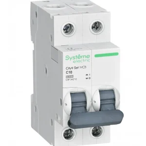 Systeme Electric City9 Set Автоматический выключатель (АВ) С 10А 2P 4.5kA 230В