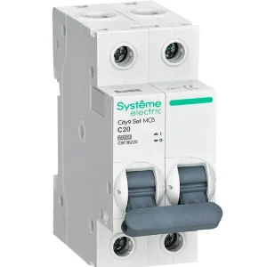 Systeme Electric City9 Set Автоматический выключатель (АВ) С 20А 2P 6kA 230В