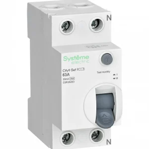 Systeme Electric City9 Set Выключатель дифференциального тока (ВДТ) 63А 2P 30мА Тип-AC 230В