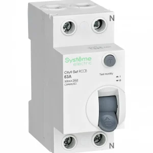 Systeme Electric City9 Set Выключатель дифференциального тока (ВДТ) 63А 2P 300мА Тип-AC 230В