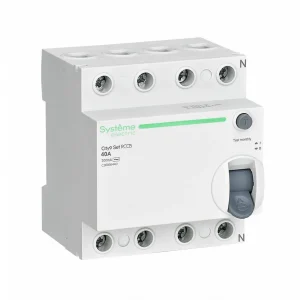Systeme Electric City9 Set Выключатель дифференциального тока (ВДТ) 40А 4P 300мА Тип-AC 400В