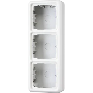 JUNG CD 500/CD plus Белая Коробка для накладного монтажа 3-ая с рамкой