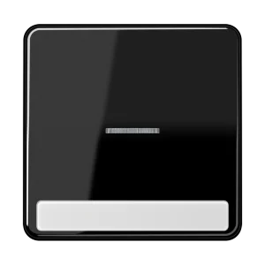 JUNG CD 500/CD plus Черная Клавиша 1-ая с/п с полем для надписи