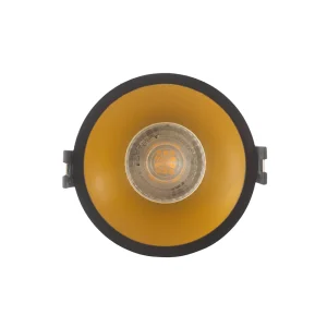 Denkirs DK3026-BG Встраиваемый светильник, IP 20, 10 Вт, GU5.3, LED, черный/золотой, пластик