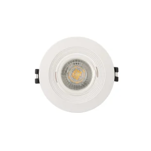 Denkirs DK3029-WH Встраиваемый светильник, IP 20, 10 Вт, GU5.3, LED, белый, пластик