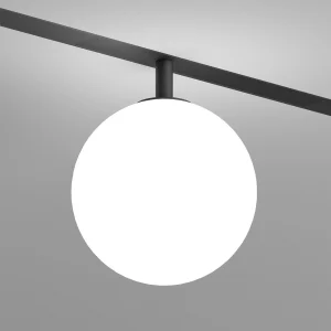 Denkirs DK8051-BK Трековый светильник SMART MOON со светодиодом d130 5W 220V IP20 DIM 3000-6000K черный акрил
