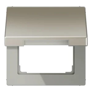 JUNG LS 990 Edelstahl Крышка откидная для розеток и изделий 50х50
