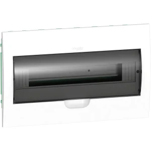 Systeme Electric City9 Корпус встраиваемый с прозрачной дверью 1ряд/18мод, IP40, IK07, 63А, 2 клеммы