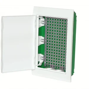 Systeme Electric City9 Box IT корпус встраиваемый с белой дв. 3ряд/36мод 2 розетки
