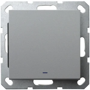 Jasmart G Алюминий Выключатель 1-кл с подсветкой 10A 250V~