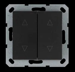 Jasmart G Антрацит Выключатель 2-кл жалюзи 10A 250V~