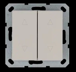 Jasmart G Тауп Выключатель 2-кл жалюзи 10A 250V~