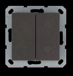 Jasmart G Мокко Выключатель 2-кл жалюзи 10A 250V~