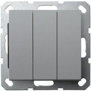 Jasmart G Алюминий Выключатель 3-кл 10A 250V~