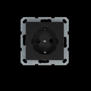 Jasmart G Антрацит Розетка с/з со шторками 16A 250V~