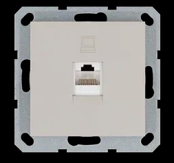 Jasmart G Тауп Розетка RJ45